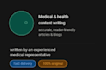 write medical and health content articles