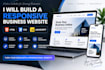 desgin a modern responsive business website using HTML CSS and javascript