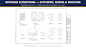 draft interior elevations for kitchens, baths, and interior spaces