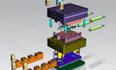 3d mold design for die casting, metal mold, manufacturing and renderings