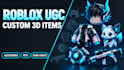 create custom roblox ugc items and 3d game assets, low poly 3d, game props
