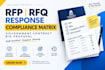 do rfp rfq response compliance matrix government contract bid proposal