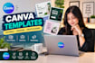 create editable canva templates and social media banners