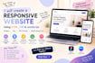convert figma or canva design to responsive HTML CSS website