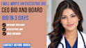 write an executive bio, CEO bio and board bio in 3 days