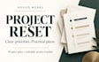 create a project plan with milestones and an action tracker