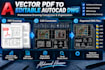convert vector PDF drawings to editable autocad dwg files