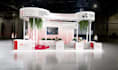 create premium trade show booth graphics and exhibition backdrop