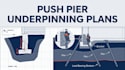 design push pier underpinning plans