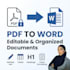 convert PDF to editable word documents