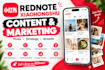create rednote xiaohongshu content and manage your account