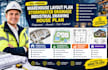prepare warehouse layout plan stormwater drainage industrial drawing house plan