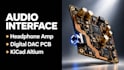 design usb audio interface and headphone amplifier pcb