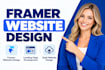 build framer website design framer landing page development saas website design