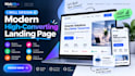 design a modern high converting landing page with ai chatbot
