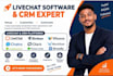 setup livechat birdeye weave chatra olark workflow  limeconnect purechat broadly