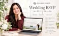 design responsive squarespace website, wedding rsvp website landing page