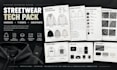 create a professional streetwear clothing tech pack