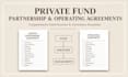 draft comprehensive private fund limited partnership and operating agreements