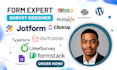 create online fillable form, survey, workflow in jotform, typeform, google forms