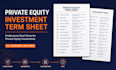 draft a professional private equity investment term sheet
