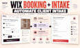 setup wix booking with automated client intake forms and workflow