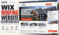 design a wix roofing contractor website for roofers with quote requests