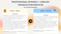 translate english and spanish texts