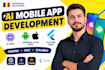 do ai mobile app development, android ios app development, flutter app developer