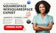 redesign a beautiful modern squarespace website wixsquarespace website migration