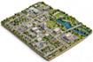 create a custom isometric map with 3d buildings and landmark