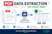 automate PDF data extraction to excel CSV or json using ai