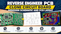 reverse engineer pcb, clone circuit board, redesign schematic and pcb layout