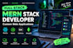 build a custom mern stack web app with react node , mongodb