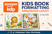 format childrens book layout for amazon kdp