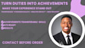 rewrite your resume bullet points into powerful achievement statements