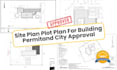 draw site plan plot plan for building permit and city approval