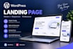 design a modern responsive wordpress landing page