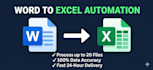 convert docx documents into clean excel spreadsheets