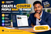 create online course content, curriculum and lesson plans