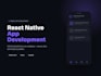 develop a react native ios and android mobile app