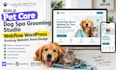 build pet care dog spa grooming studio webflow wordpress booking website store