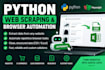 scrape websites and automate browser tasks with python
