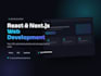 develop a react and next js web application