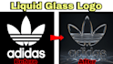 convert and make logo into a liquid glass style