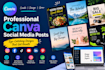 design professional canva social media posts