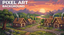 create pixel art background game environment pixel animation ui and sprite sheet