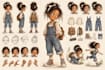 create childrens book character turnaround and model sheets