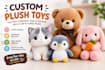 create a custom plush toy reference sheet and sewing pattern