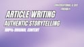 write articles and blogs